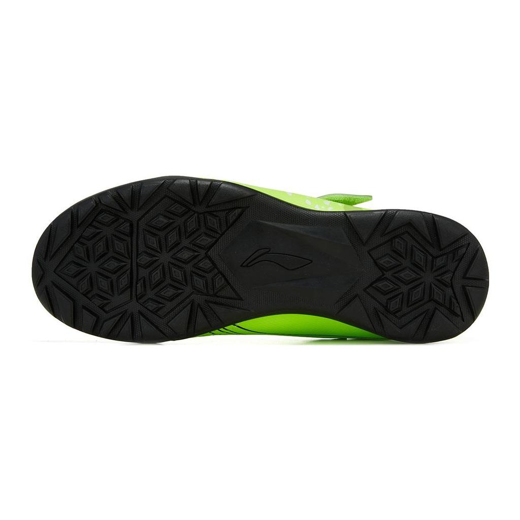 Li Ning Kids Strike 2.0 Anti-Slip Shock Absorbing Durable Low-Top Football Shoes Kids Football Shoes Fluorescent-Green YKGT004-1