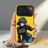 S-Shizuku H-Hunter M-Murasaki Phone Case For iPhone17,16,15,14,13,12,11,Pro,MAX Gray Matte Silicone Black Cover