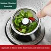 Kitchen Sink Strainer Basket – Catches Food Scraps Prevents Clogs Easy Rinse Design
