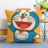 DDoraemon Cushion Cover Washable Linen Pillowcase Soft  for Sofa Bed Cozy Home Room Decor