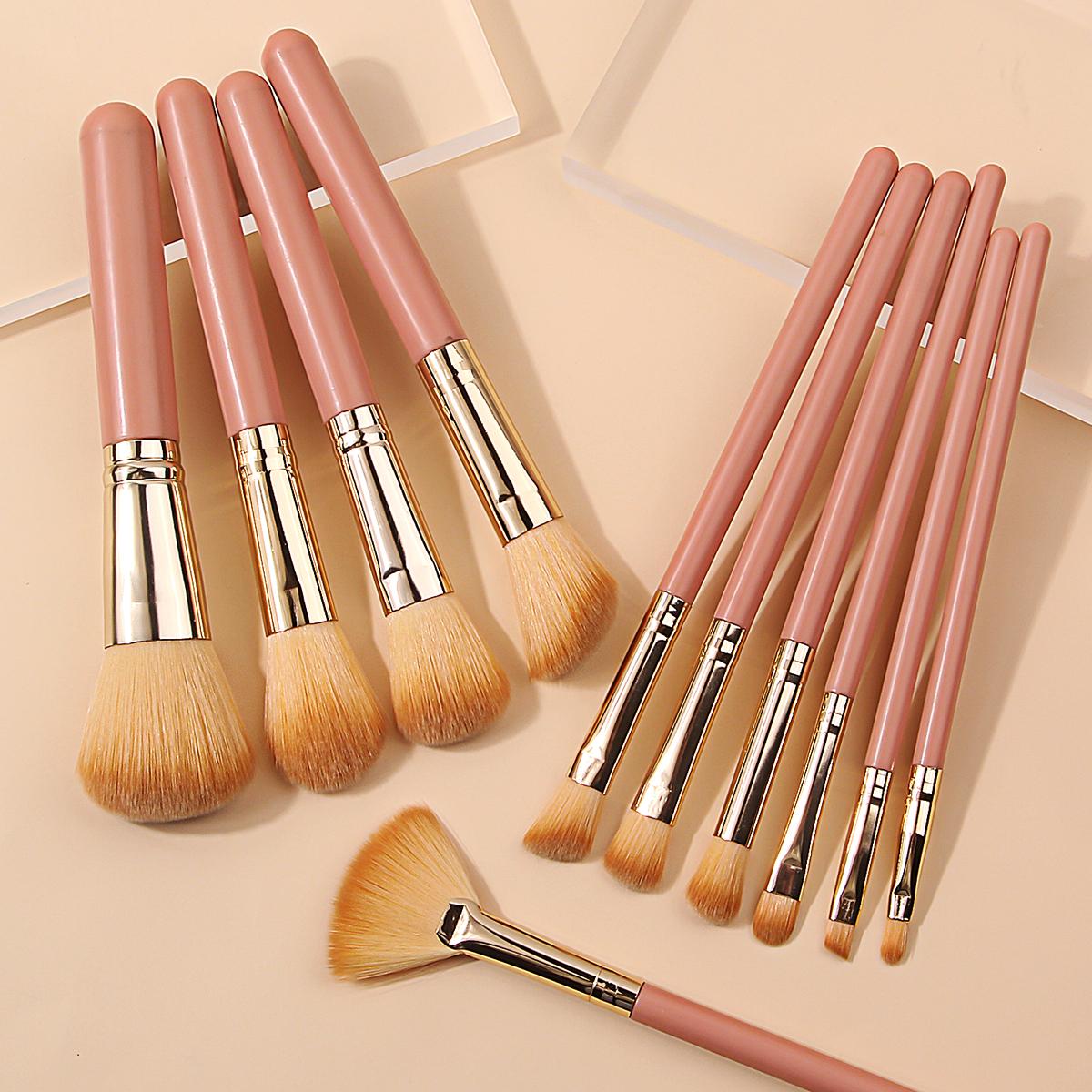 

Набор кистей для макияжа 11 шт. Высококачественная синтетическая щетина Кисть для тональной основы Кисть для теней Кисть для пудры Кисть для контуринга