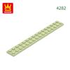 High-Quality 22Pcs/lot 4282 Thin Blocks Plate 2x16 Base Plate Works With featuring Block Moc Colour City Accessories Parts