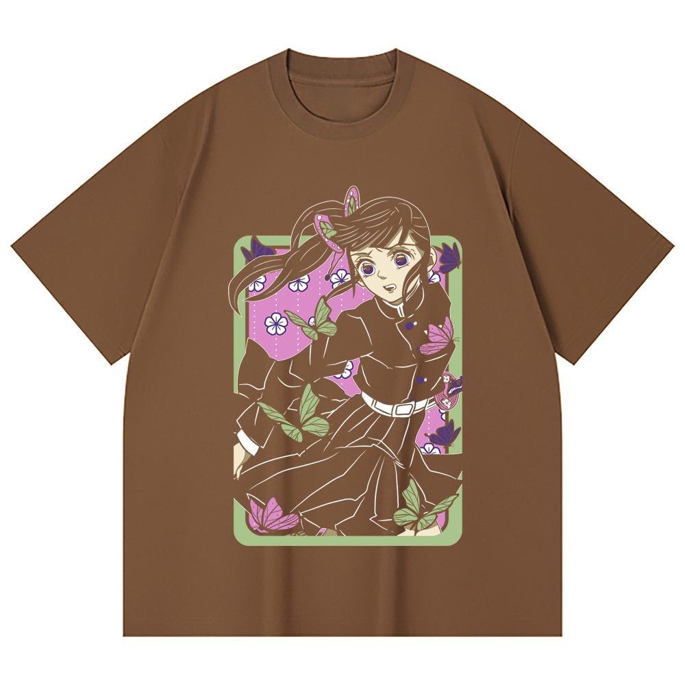 T-shirt Unisex in Cotone Pesante 230 g/m² 100% Cotone Stampa Kanao Demon Slayer V77