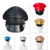 PU Leather Captain Cap Prom Performance Big Brimmed Hat Bar Cosplay Show Hat Personality Beret Cap