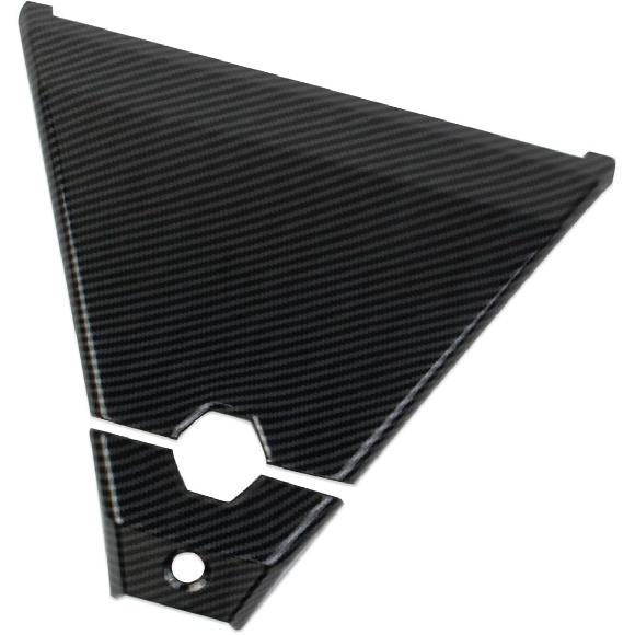 Carbon Fiber Style Front Roof Camera Cover Trim Accessories for Tesla Cybertruck (Bright Surface)