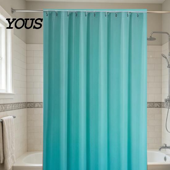 Mold Resistant Shower Curtain Plastic Liner, Modern Solid Color Bathroom Curtain, Waterproof Easy Clean with Metal Grommets for Decor Humidity