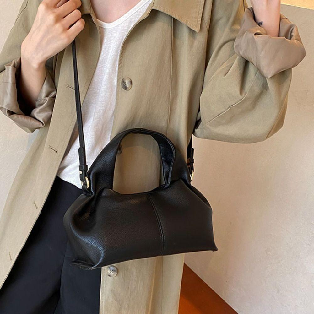 PU Leather Dumpling Shoulder Bag Light Luxury New Design Handbag Fashion Cloud Tote Bag  Gifts