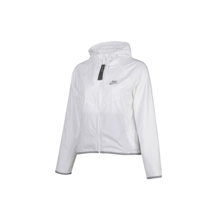 Nike Sportswear Zip-Up Hooded Waterproof Jacket Unisex Jackets White BV3940-100
