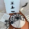 Black Necklaces Chain Spiders Short Neck Gothic Costume Jewelry for Women & Girl