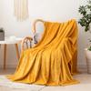 Solid Color Flannel Blanket - Cozy Air Conditioning or Office Nap Blanket