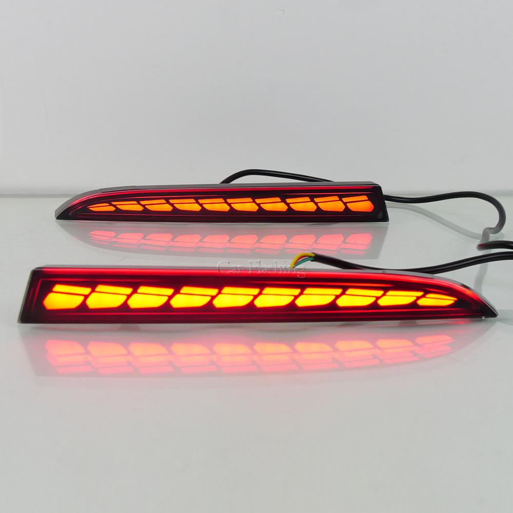 Car LED Rear Bumper Reflector Light for Cadillac ATS XT5 for Chevrolet Camaro Pontiac G8 Traverse Brake Dynamic Turn Signal