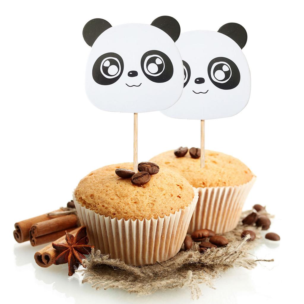 Cute Panda, Cake Topper, Cake Plugin, Creative Dessert Table Decoration, Panda Birthday Party Decoration