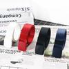 Meier White Belt, Big Red Metal Belt, Blue Clothing Accessories, Performance Clothes of the Same Color.