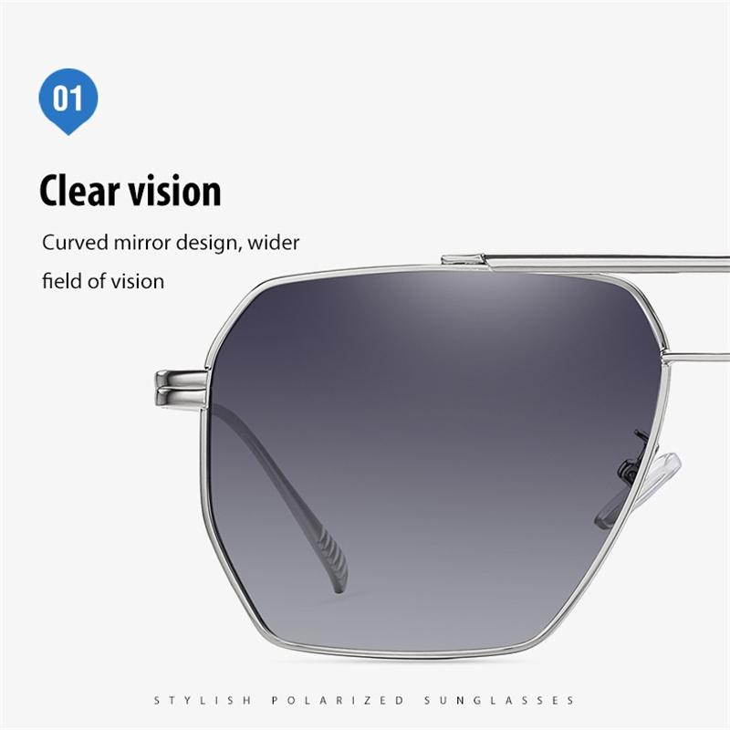 aoron Metal Frame Polarized Sunglasses Outdoor Fashion Accessories UV400 Anti Glare Driving Fishing Sport Glasses Men Women Gifts