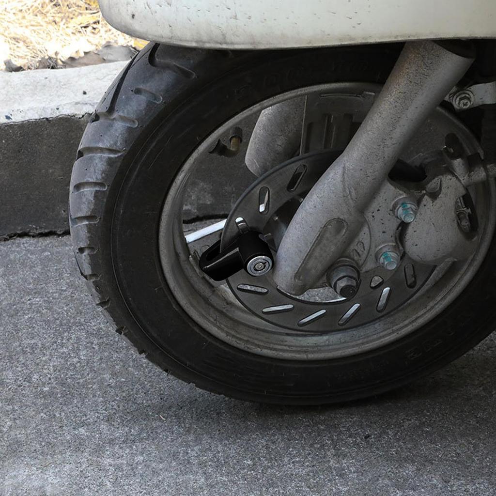 Motorcycle Disc Lock, Motorcycle Disc Brake Lock - Alloy Steel Scooter Wheel Lock Electric