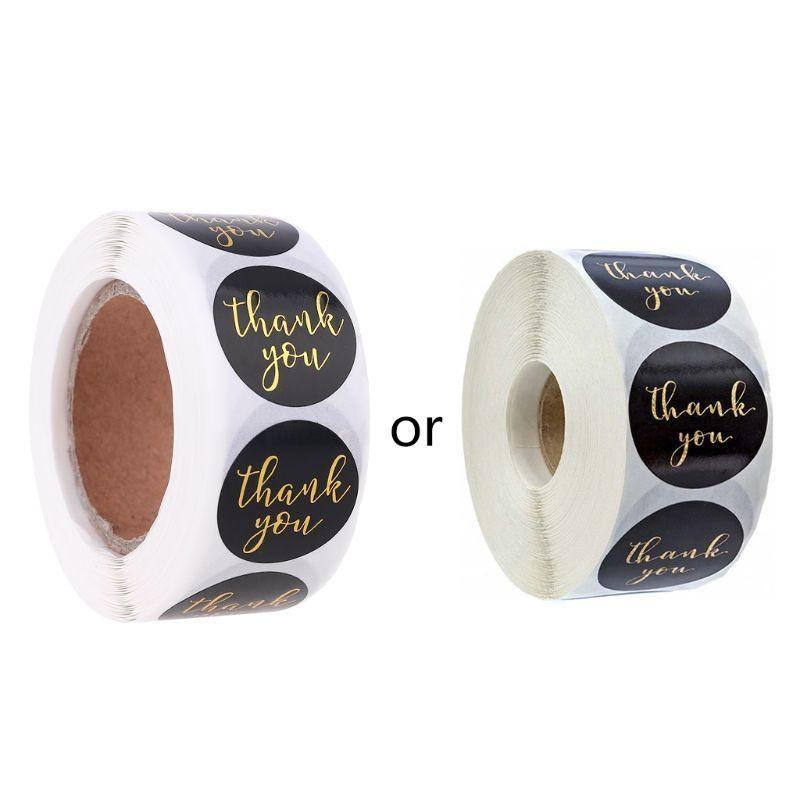 500pcs Round Thank You Stickers Seal Labels Wedding Party Scrapbooking Package Sticker