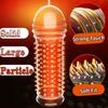 Transparent Spike Penis Sleeve for Men Delayed Ejaculation Sex Toys for Adult Vaginal G-spot Stimulation Condoms Sex Product 18+
