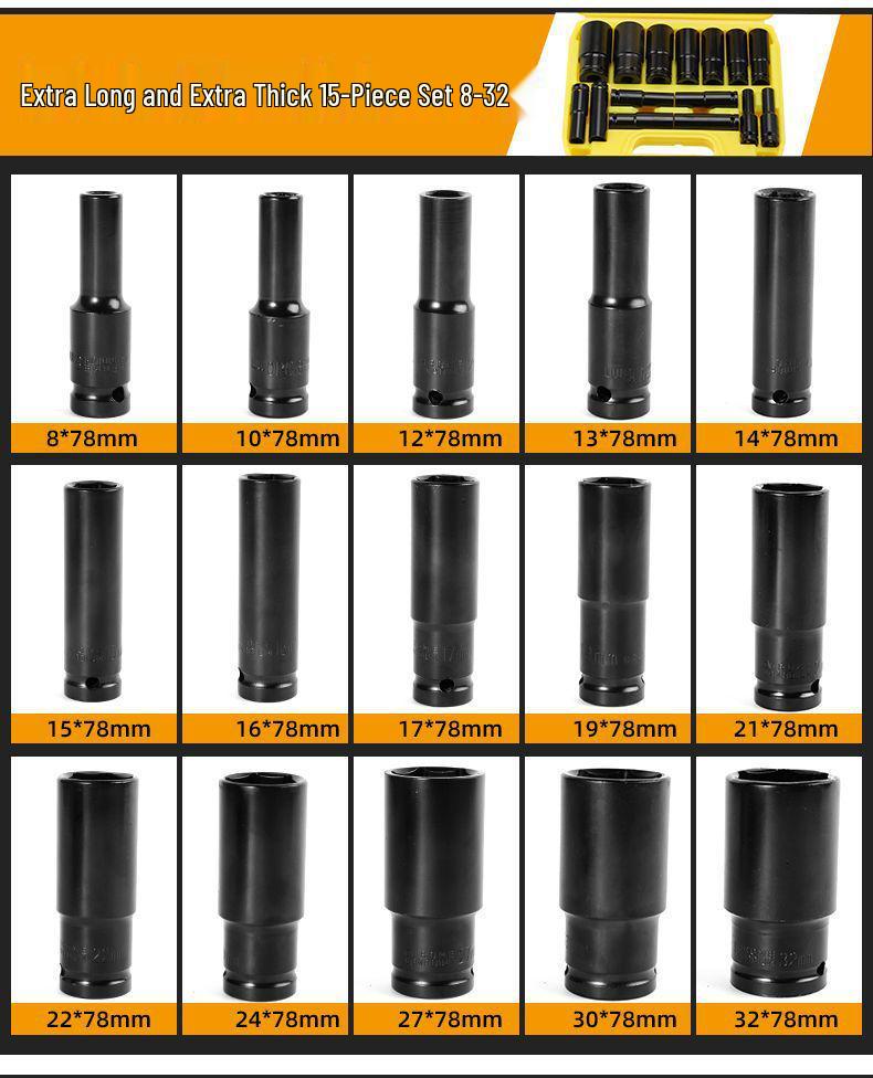 Dafei Lithium Electric Wrench and Socket Tool Set for Cars