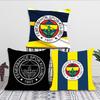 F-F Fenerbahce Federa Lusso Quadrata Camera da Letto Divano Cuscino Comfort per il Tempo Libero Auto Soggiorno Decorazione Casa