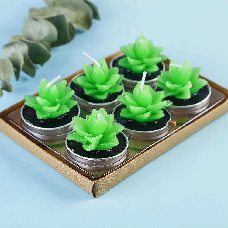 

Мини-украшение свечей для праздничной вечеринки, свадьбы, дня рождения, миниатюрный домашний декор, миниатюрный орнамент, набор из 6 предметов для домашнего декора Aloe