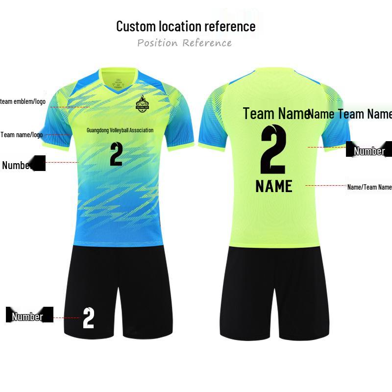 Quick-Dry Volleyball Uniform Set for Men, Women, and Students - Ideal for Training and Competition