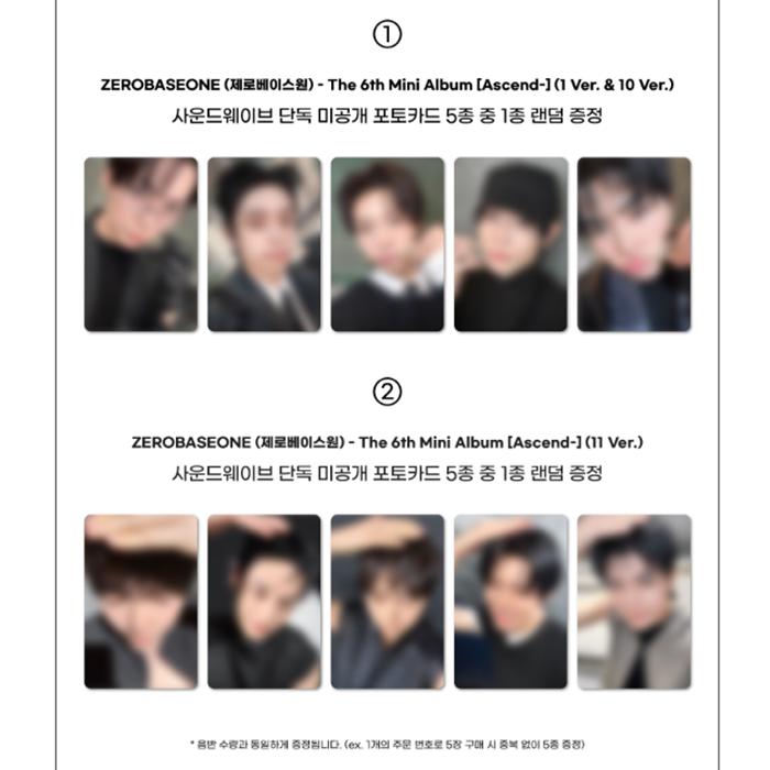 [Pre-order] ZEROBASEONE - 6th Mini Album [ASCEND-] 11 Ver(LUCKY DRAW)
