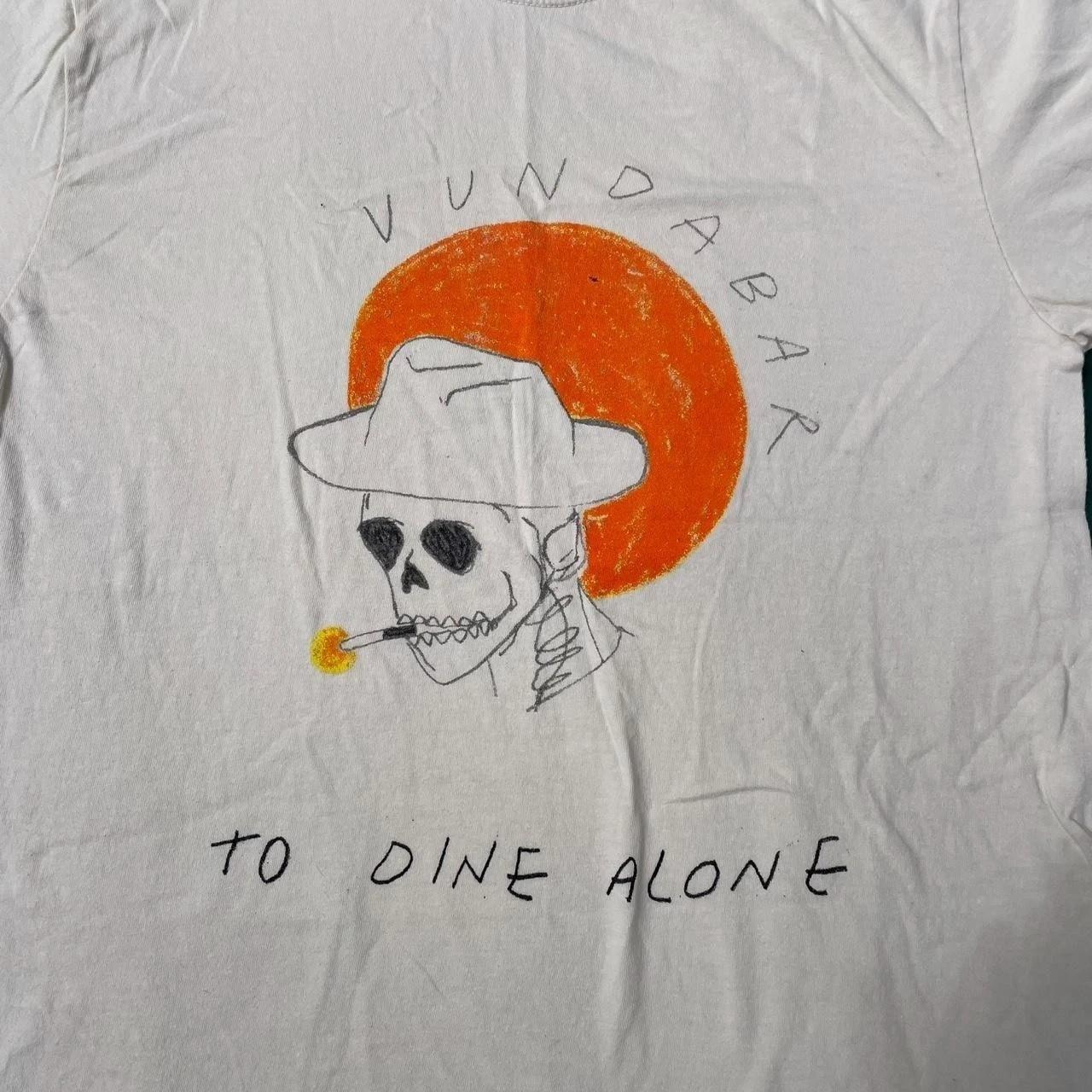 Vundabar Cream Band Tour Tee Smoking Skeleton Cowboy Sun PP2565 XXXXL