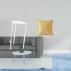 Minimalist Acrylic Nightstand with Elegant Throw Pillow Cover Modern Bedside Table And Cushion for