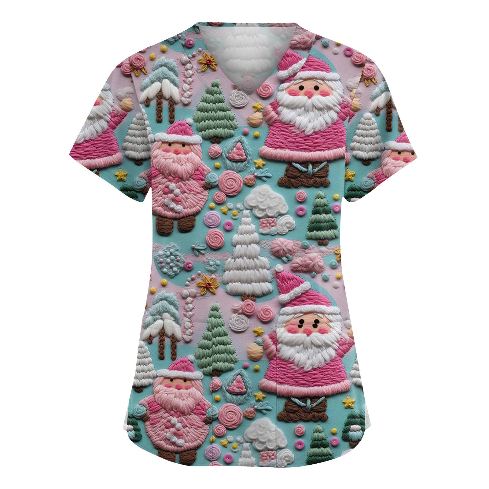 

Женская мода V-образный вырез короткий рукав комбинезон с карманами принт топы одежда XXL