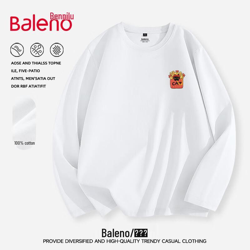 Baleno Men's American Retro Printed Long Sleeve T-Shirt