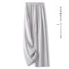 Spring/Summer 2025 Yamamoto Women's Textured Wide-Leg Draped Pants - Cool, Fashionable, Straight-Leg Design