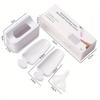 Nail Glitter Powder Recycling Box Dip System Dust Collector Shiny Sequin Rhinestone Container Holder Manicure Storage Case
