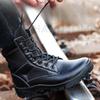 Unisex Boots High-top Boot High Quality Casual Leather Boots Work Safety Boot Desert Combat Boots for Men Women Hiking Boot Bota