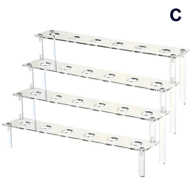 Trapezoidal Acrylic Ice Cream Cone Dessert Holder Tray Waffle Cone Display Stand Storage Rack Wedding Party Food Baking Tools