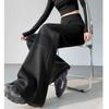 Women Classic High Wast Trousers Girls Loose Fit Wide Leg Casual Pants Chic Korean Sweatpants