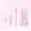 Japanese Omamori Fortune Pencil Set Kawaii Ins Transparent 0.5mm Cute Mechanical Pencil  Aesthetic Study Gift for Students