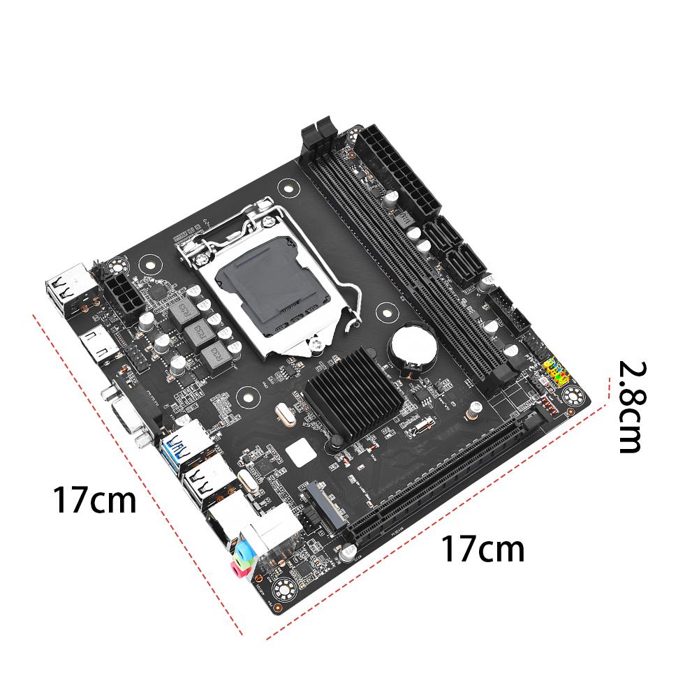 B75M-I Mini-ITX Motherboard LGA 1155 Desktop Motherboard Supports DDR3 Computer Main Board 16GB M.2 NVME SSD HDMI for SFF PC