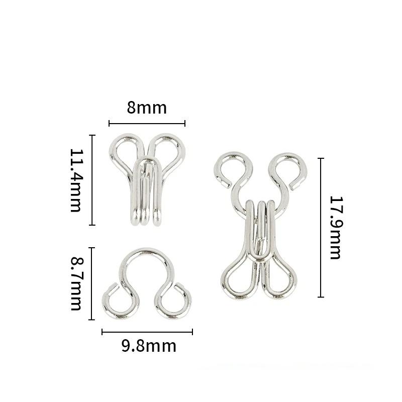 10 Pairs Metal Invisible Garment Hook Jeans Pants Skirts Adjust Clasp Decoration Buttons Diy Sewing Crafts Accessories