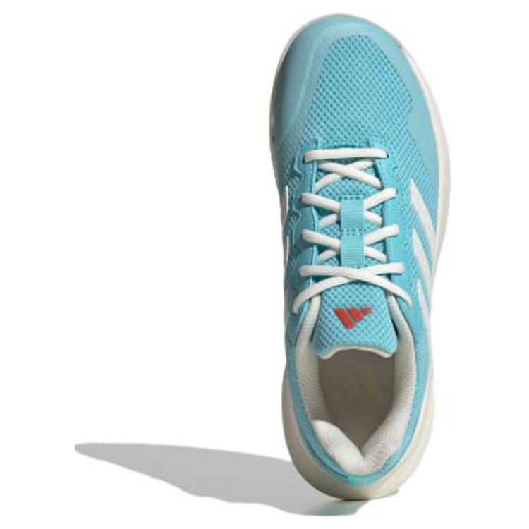 Adidas Shock Absorbing Durable Low Top Tennis Shoes Women Sneakers Blue White ID1493