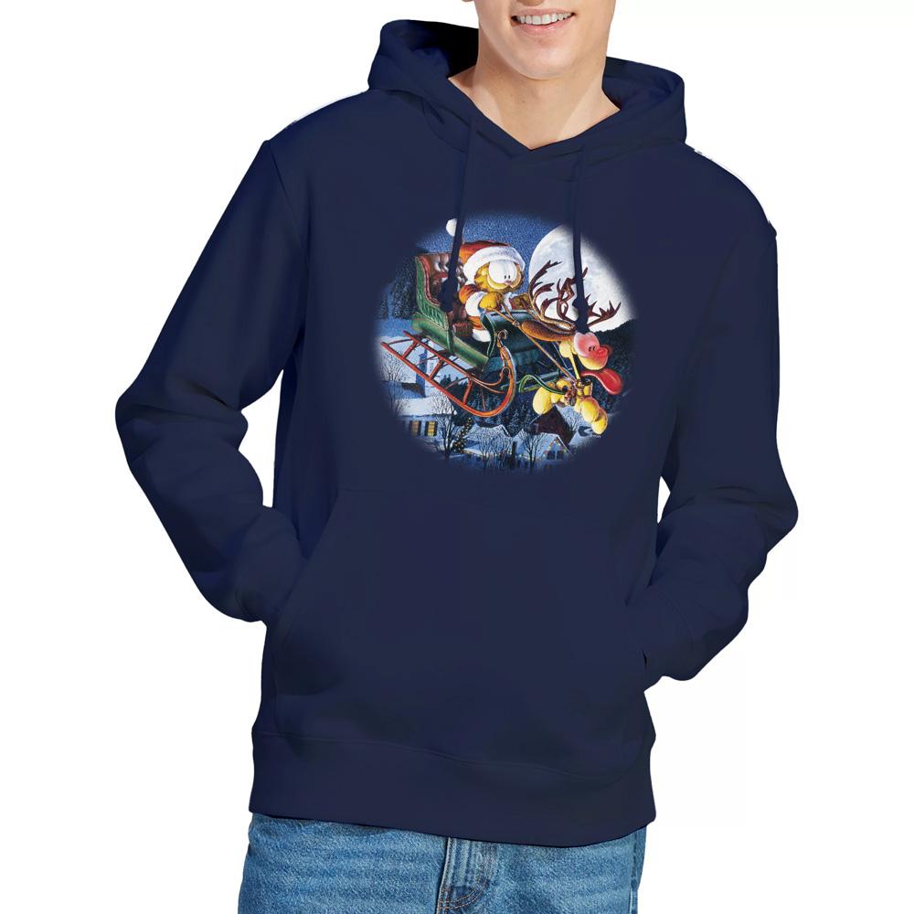 Garfield Mens Moonlight Ride Hoodie