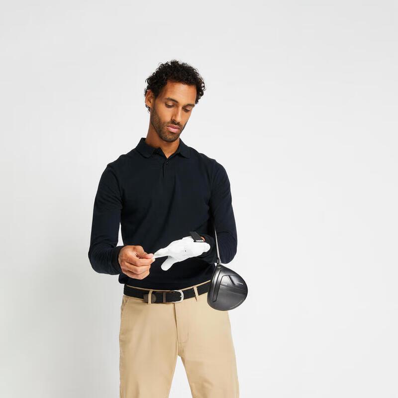 

Decathlon Men s Loose Fit Golf Long Sleeve Polo Shirt