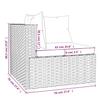 Vidaxl 3-Osobowa Sofa Z Poduszkami, Czarna, Polirattan