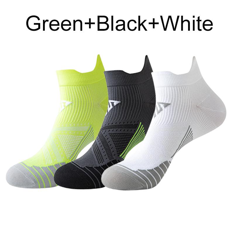 3 Pairs Sports Socks For Men Women Breathable Running Socks Quick Dry Anti-friction Marathon Ankle Socks Cycling Gym Fitness New