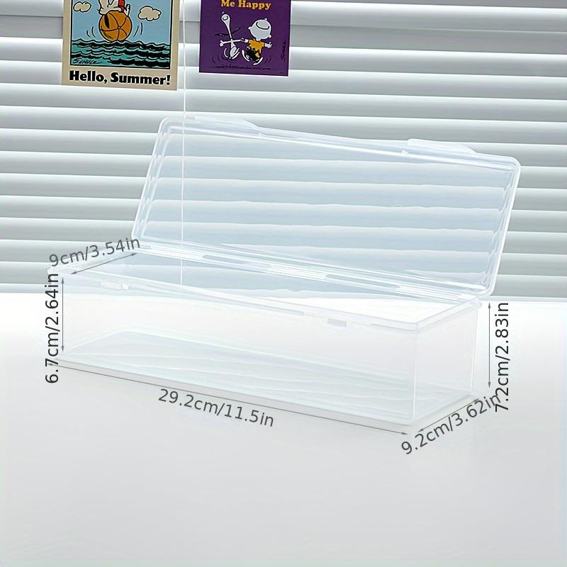 Transparent Plastic Card Storage Box with Lid – Dustproof, Stackable Organizer for Trading Cards, Crafts & Small Items