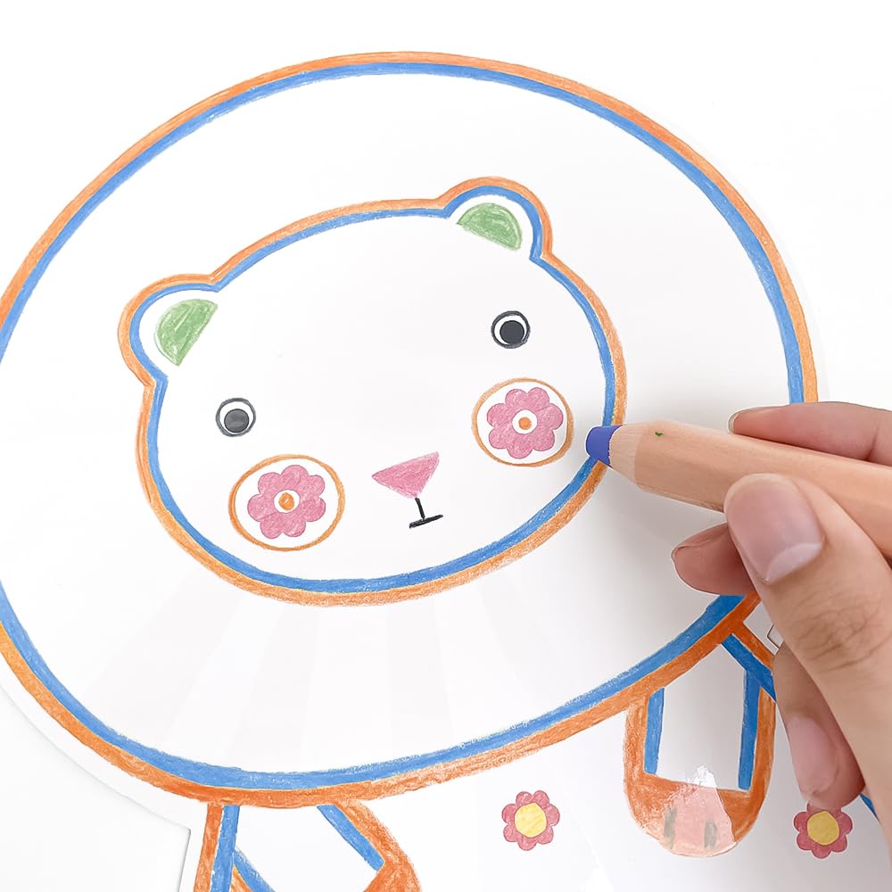 DJECO Wild Animal Scratch Art Coloring Picture Scratch and Color Book Animals Educational Toy Drawing Ages Months Years Babies Baby Shower Gift Toy