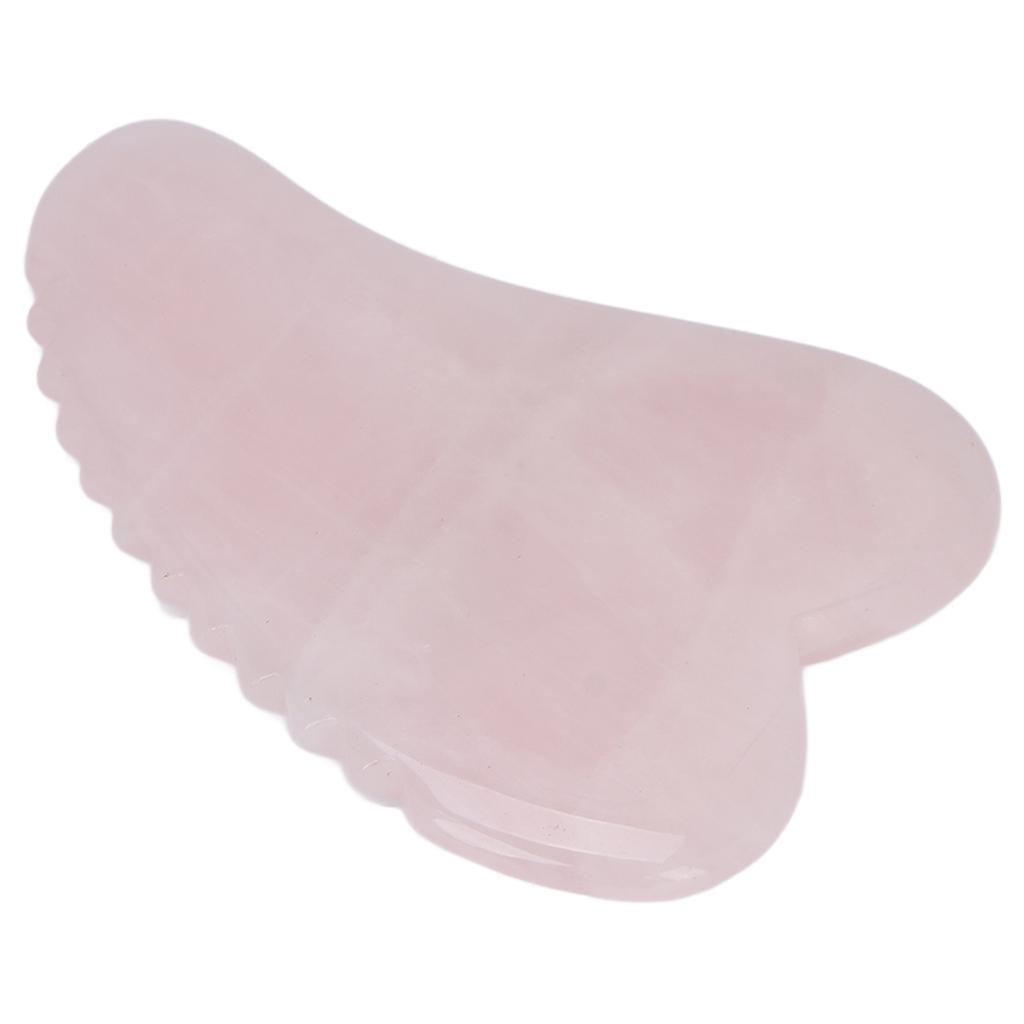 Rose Quartz Gua Sha Tool Travel Portable Soreness Pain Relief Scraping Board for Shoulder Abdomen Legs