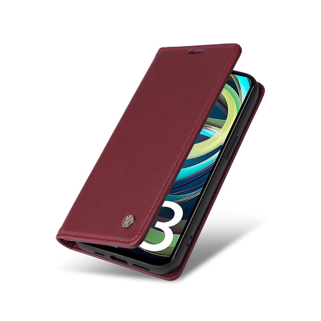 YIKATU YK-001 For Xiaomi Redmi A3 4G/Poco C61 4G Case Hidden Magnetic Adsorption Leather Phone Cover