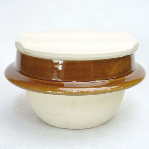 Set of 5 Lidded Kamameshi Containers (Single Serving), 14 x 8.5cm, Direct Heat [Japanese Restaurant, Inn, Japanese Tableware, Commercial Use]