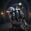 Handmade Nazgul Etched Steel Gauntlet Gloves, Black Gothic Medieval Hand Armor for Cosplay and Fantasy Display