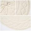 Adjustable Size Christmas Tree Base Rings Handmade White Tree Skirt Elegant Tree Stadn Skirt for Festival Decors
